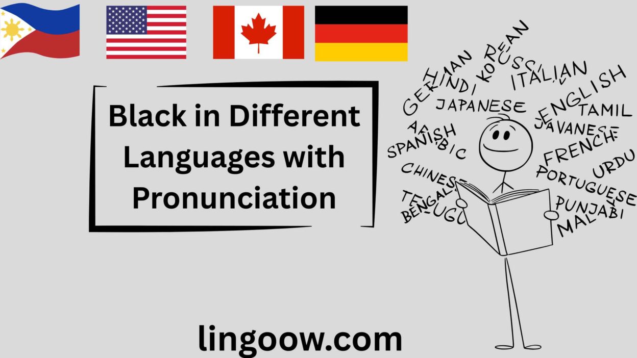 Black in Different Languages with Pronunciation