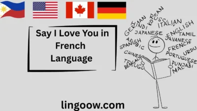 Say I Love You in French Language